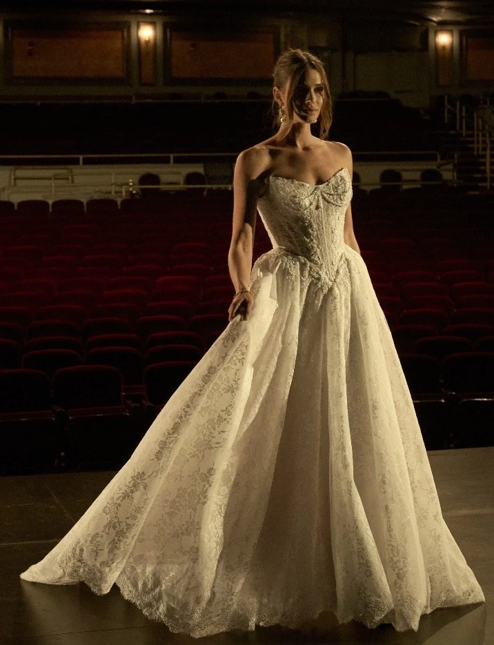 Model wearing a Maggie Sottero gown