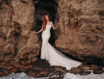 Disney Fairy Tale Weddings D410 "Ariel" #2 Ivory/Nude thumbnail