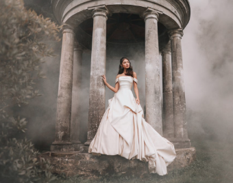 Disney Fairy Tale Weddings D412 "Belle" #1 Champagne/Ivory thumbnail