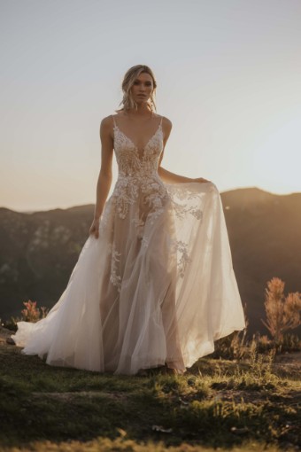 Allure Bridals A1167 #5 Desert/Champagne/Ivory/Nude thumbnail