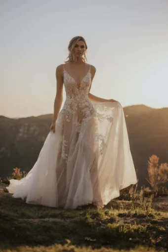 Allure Bridals A1167 #5 Desert/Champagne/Ivory/Nude thumbnail