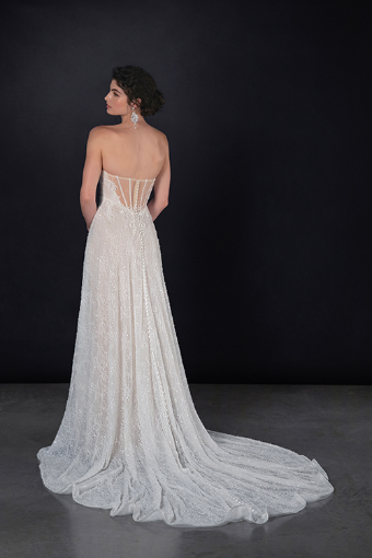 Martina Liana ML1841 #1 (IVRM-PL) IVR LACE & TULLE OVER RUM GOWN W PLN TULLE INNER BK BOD ONLY thumbnail