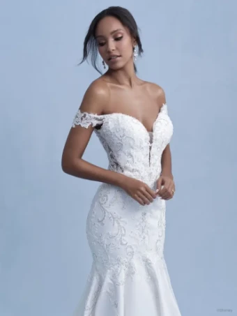 Disney Fairy Tale Weddings D294 Jasmine #1 Ivory/Nude/Silver thumbnail