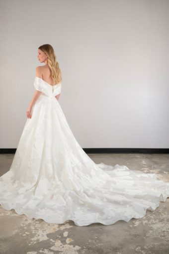 Essense of Australia D3971 #2 (IVQ) IVORY ORGANDY JACQUARD thumbnail