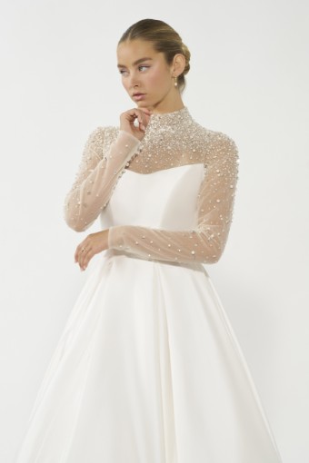 Allure Bridals A1366NC #5 Ivory/Nude/Silver thumbnail