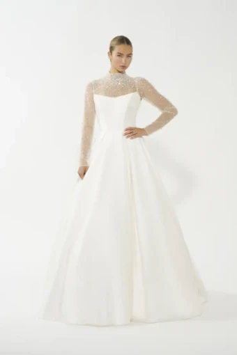 Allure Bridals A1366NC #4 Ivory/Nude/Silver thumbnail