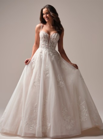 Rebecca Ingram JUDE (25RK926A01 - Unlined bodice, Sparkle tulle) #0 default Ivory Over Blush thumbnail