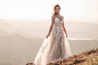 Allure Bridals A1217 #2 Desert/Champ/IV/Nude thumbnail