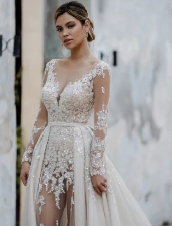 Allure Bridals C661T (INCLUDED WITH DRESS FOR SAMPLE SALE) #2 default Mocha/Champagne/Ivory/Silver thumbnail