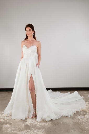 Essense of Australia D3941 #3 (IV-IV) IVORY LUXE ORGANZA OVER IVORY GOWN thumbnail