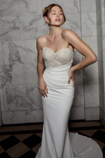 Casablanca Bridal 2581 Rome #4 Ivory/Nude/Silver thumbnail