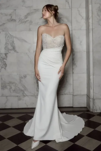 Casablanca Bridal 2581 Rome #3 Ivory/Nude/Silver thumbnail