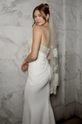 Casablanca Bridal 2581 Rome #6 Ivory/Nude/Silver thumbnail