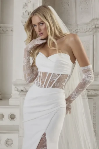 Casablanca Bridal 2590-1 Charlize #1 Ivory/Nude thumbnail