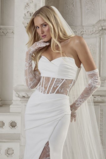 Casablanca Bridal 2590-1 Charlize #1 Ivory/Nude thumbnail