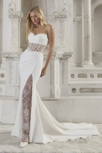 Casablanca Bridal 2590-1 Charlize #7 Ivory/Nude thumbnail