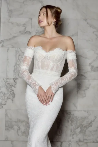 Casablanca Bridal 2580 Cosette #4 Ivory/Nude thumbnail