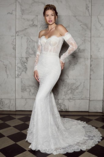 Casablanca Bridal 2580 Cosette #2 Ivory/Nude thumbnail