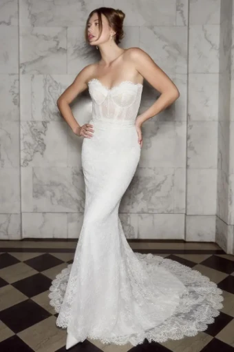 Casablanca Bridal 2580 Cosette #5 Ivory/Nude thumbnail