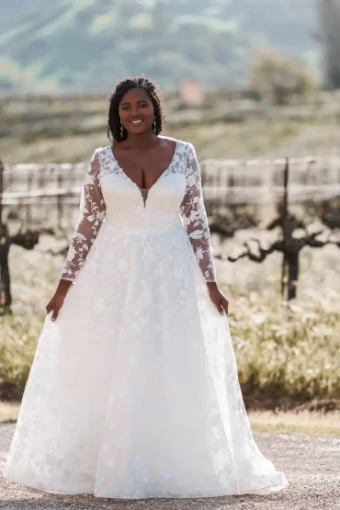 Allure Bridals A1255WLS #4 Ivory/Nude thumbnail