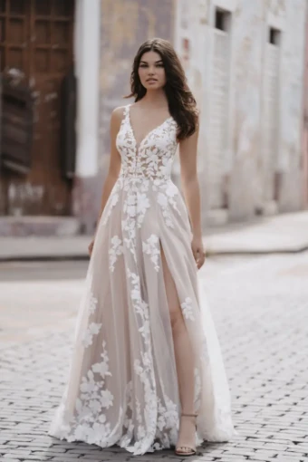 Allure Bridals 9956 #0 default Ivory/Nude thumbnail