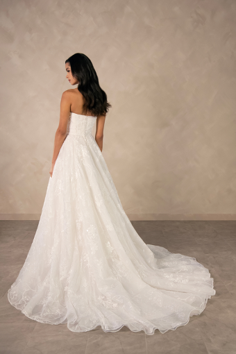 Essense of Australia D4571 #1 (IV-BC) Ivory Lace and Tulle over Biscotti Gown thumbnail