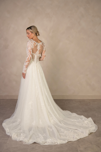 Essense of Australia D4577 #1 (IV-IV) Ivory Lace and Tulle over Ivory Gown thumbnail
