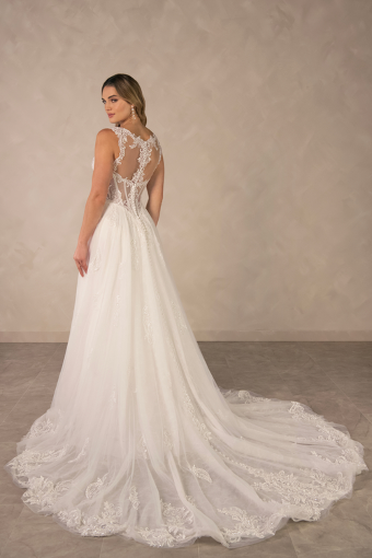 Essense of Australia D4577 #3 (IV-IV) Ivory Lace and Tulle over Ivory Gown thumbnail