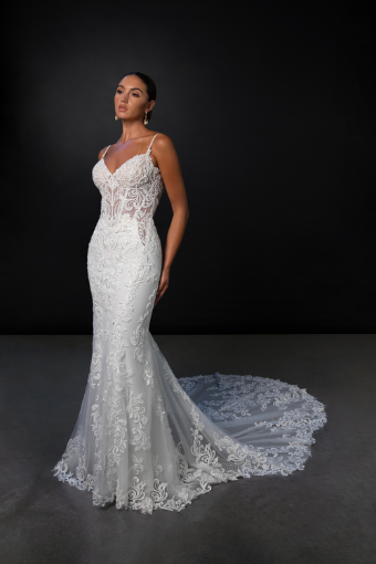 Martina Liana ML1916 #0 default (IV-IV) Ivory Lace and Tulle over Ivory Gown thumbnail