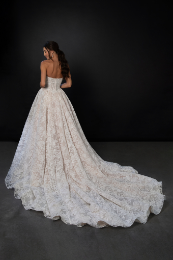 Martina Liana ML1986 #1 (IV-RM) IVORY LACE AND TULLE OVER RUM GOWN thumbnail