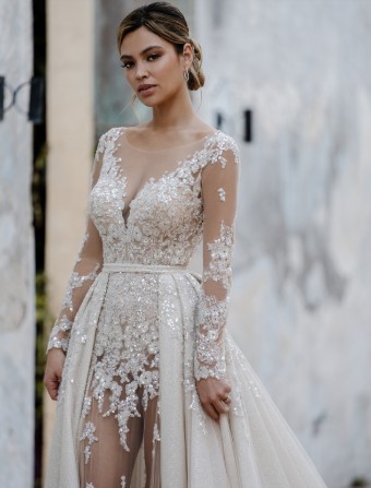 Allure Bridals C661T (INCLUDED WITH DRESS FOR SAMPLE SALE) #2 default Mocha/Champagne/Ivory/Silver thumbnail