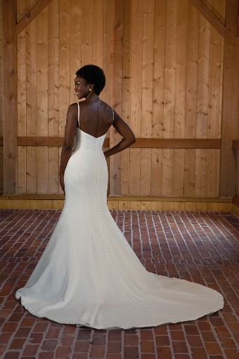 Essense of Australia D3615 #1 (IV-PL) Ivory Gown w Porcelain Tulle Plunge thumbnail