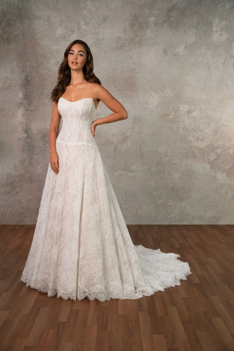 Essense of Australia D4462 #0 default (IV-BC) IVORY LACE TULLE AND ROYAL ORGANZA OVER BISCOTTI GOWN (IV-RM) IVORY LACE TULLE AND ROYAL ORGANZA OVER RUM GOWN thumbnail