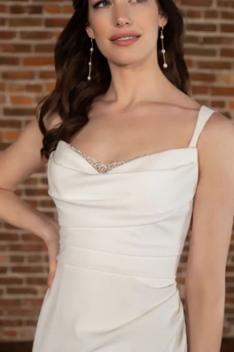 Essense of Australia D3823 #4 default (IV-IV) IVORY GOWN W IVORY TULLE ILLUSION thumbnail