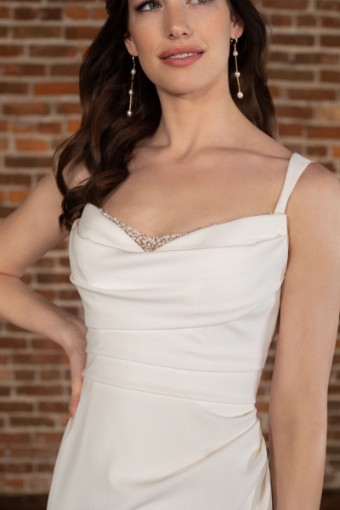 Essense of Australia D3823 #4 default (IV-IV) IVORY GOWN W IVORY TULLE ILLUSION thumbnail