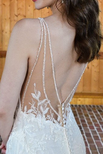 Essense of Australia D3657 #2 default (IVIV-PL) Ivory Lace & Tulle over Ivory Gown w Porcelain Tulle Illusion thumbnail
