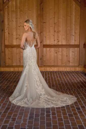 Essense of Australia D3647 #1 (IVIV-IV) Ivory Lace & Tulle over Ivory Gown w Ivory Tulle Illusion thumbnail