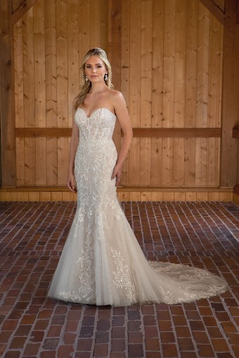 Essense of Australia D3647 #0 default (IVIV-IV) Ivory Lace & Tulle over Ivory Gown w Ivory Tulle Illusion thumbnail