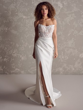 Rebecca Ingram 24RS197A01 - TWYLA #0 default Ivory (gown with Natural Illusion) thumbnail