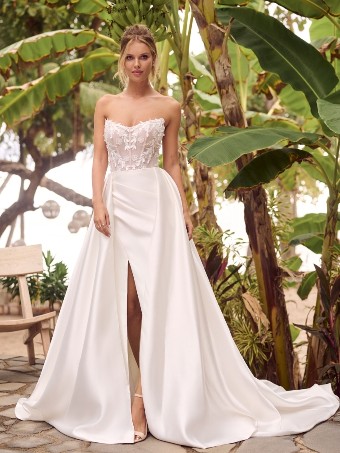 Rebecca Ingram 24RS197A01 - TWYLA #3 Ivory (gown with Natural Illusion) thumbnail
