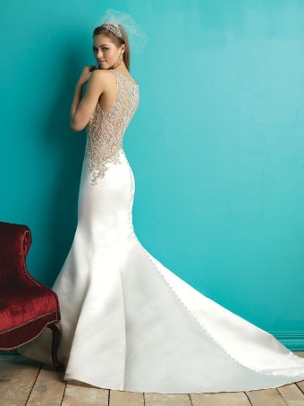 Allure Bridals 9252 #4 Ivory/Silver thumbnail