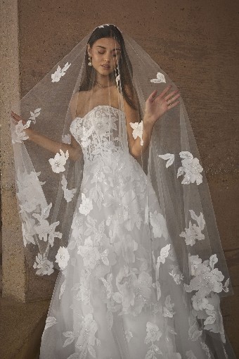 Casablanca Bridal 2602 Morley - TRUNK SHOW #4 Ivory/Sorbet/Nude/Ivory thumbnail