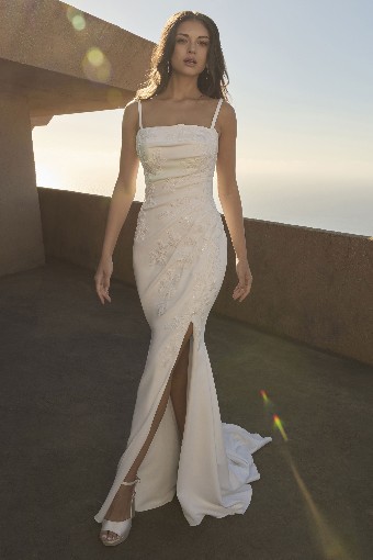 Casablanca Bridal 2608 Nerissa - TRUNK SHOW #0 default Diamond White/Ivory thumbnail