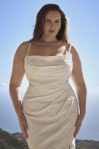Casablanca Bridal 2608 Nerissa - TRUNK SHOW #7 Diamond White/Ivory thumbnail