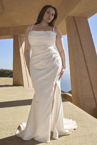 Casablanca Bridal 2608 Nerissa - TRUNK SHOW #6 Diamond White/Ivory thumbnail