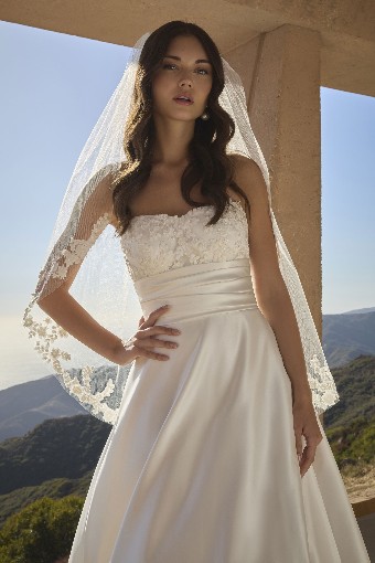 Casablanca Bridal 2612 Clarisse - TRUNK SHOW #5 default Diamond White/Nude/Ivory thumbnail