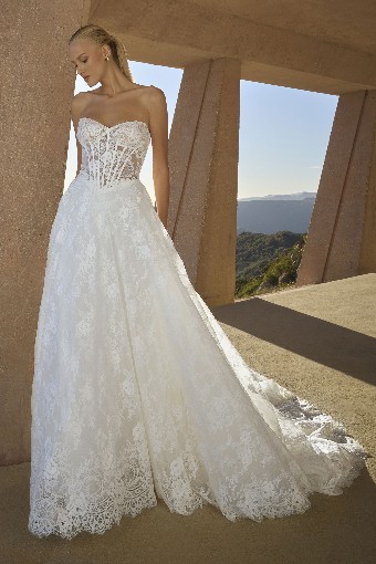 Casablanca Bridal 2621 Geneva - TRUNK SHOW #1 Ivory/Nude Black/Nude thumbnail