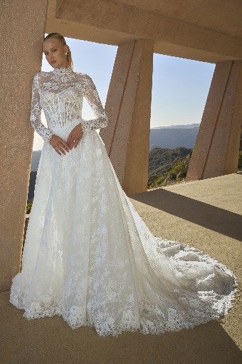 Casablanca Bridal 2621 Geneva - TRUNK SHOW #0 default Ivory/Nude Black/Nude thumbnail