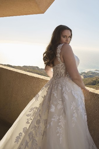Casablanca Bridal 2618 Larissa - TRUNK SHOW #5 Silver Blush/Nude/Diamond White thumbnail