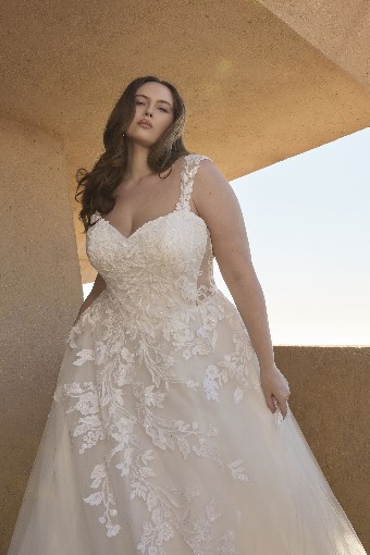 Casablanca Bridal 2618 Larissa - TRUNK SHOW #7 default Silver Blush/Nude/Diamond White thumbnail